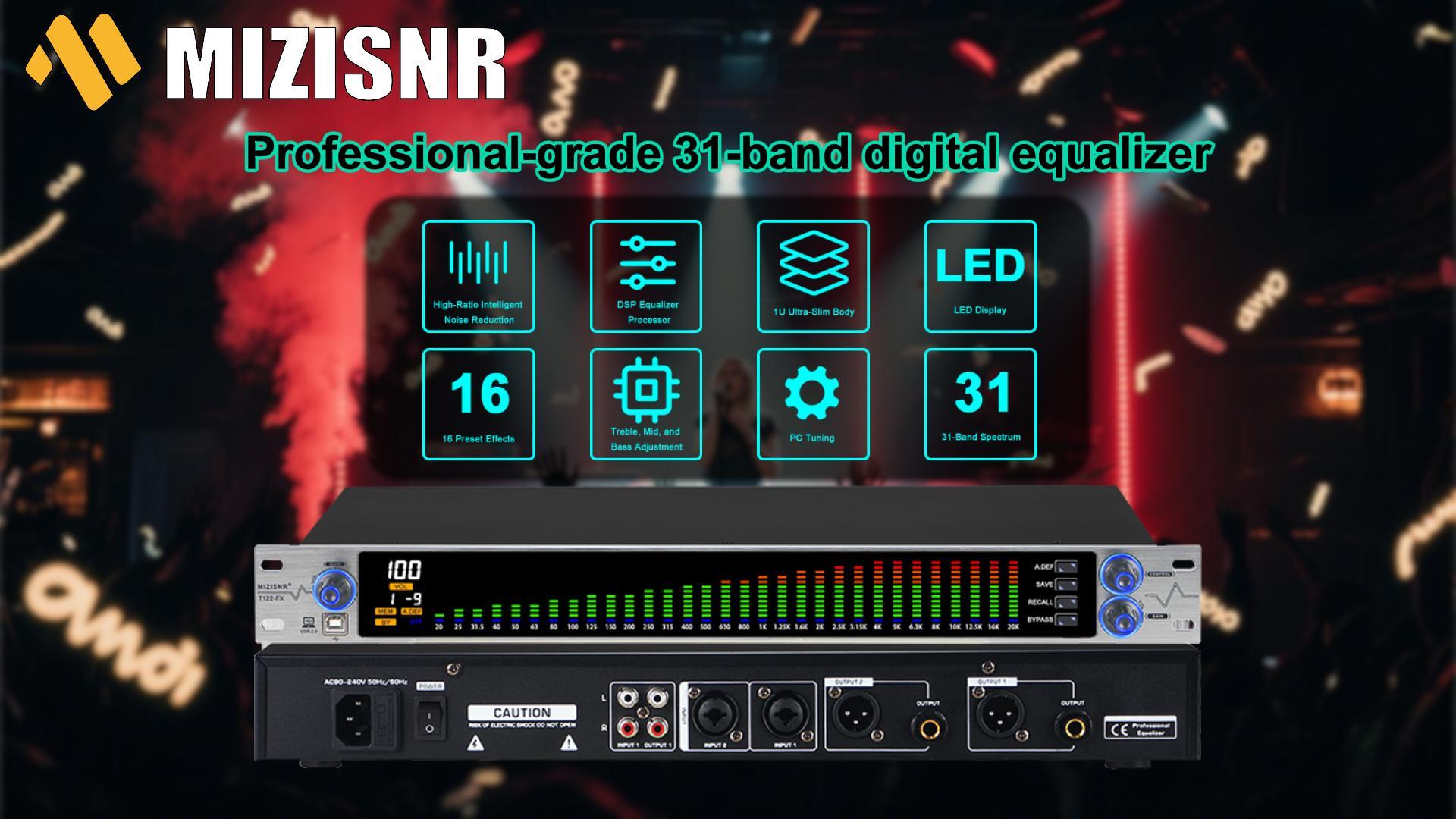 Amazon.com: MIZISNR Digital Equalizer for Home Stereo Audio System